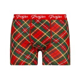 Boxeri bărbați Tartan Frogies Crăciun