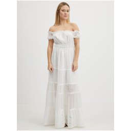 Rochii maxi pentru femei Guess - alb