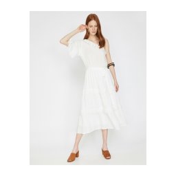 Rochie albă de vară Koton