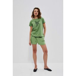 Marisse Smooth Cotton Shorts L-Sh-3709 Palm