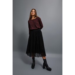 Marisse Flared Midi Skirt