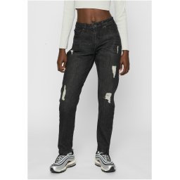 Doamnelor Boyfriend Pantaloni denim negru spălate