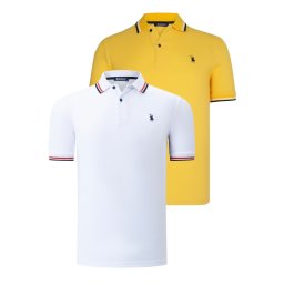 Tricou polo de barbati, dewberry