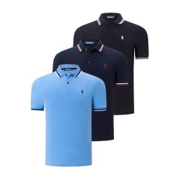 Tricou polo de barbati, dewberry