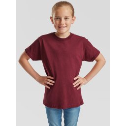 Burgundy Children's T-shirt Original Fruit of the Loom