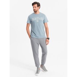 Ombre Men's ottoman fabric sweatpants - gray