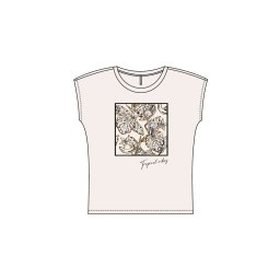 WOMEN'S T-SHIRT L-TS-4093 WHITE