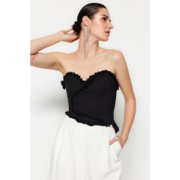 Top dama Trendyol TPRSS22BS0070/Black