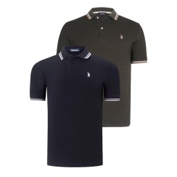 Tricou polo de barbati, dewberry