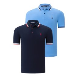 Tricou polo de barbati, dewberry