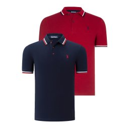 Tricou polo de barbati, dewberry