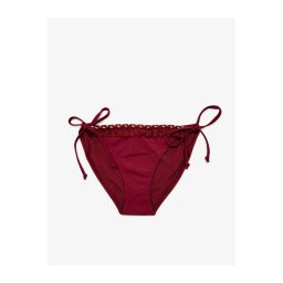 Koton femeii Burgundy ciucure Detaliu Bikini bottom