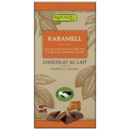 Ciocolata cu Lapte si crema de Caramel Eco 100g Rapunzel