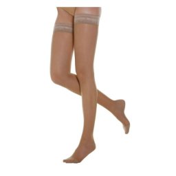 Ciorapi elastici compresie medie, Relaxsan, pana la coapsa, Bej