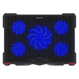 Cooler Laptop Cooler pentru laptop de 17", 5 ventilatoare, LED, 2USB, Negru
