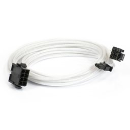 Cablu prelungitor Phanteks 6+2-pini PCIe, 50cm, White, PH-CB8V_WT