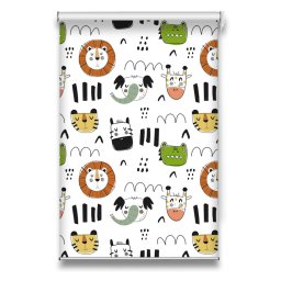 Roletă textilă Kids 7020 cu animale colorate