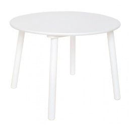 Masa alba din lemn pentru copii