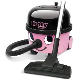 Aspirator Numatic Cu Sac De Praf Uscat 620W Filtru HEPA 72dB 9l Cablu 10m 8.5kg Roz/Negru