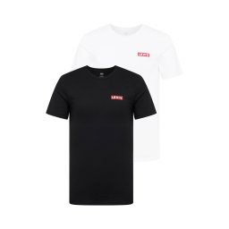 LEVI'S ® Tricou 'Graphic Crewneck T-Shirt - 2 Pack' roșu / negru / alb
