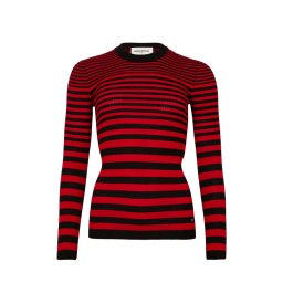 SONIA RYKIEL Pulover Pull New Chau PU27MA22 R01 raye noir/rouge