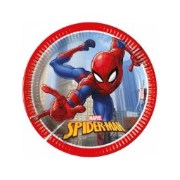 Set 8 farfurii cartonSpiderman 19.5 cm