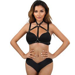 Eross top Belts and Rings S/M Black