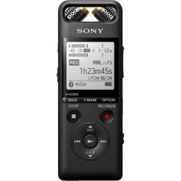 Reportofon Sony PCM-A10, Hi-Res, FLAC, Bluetooth, NFC, Microfoane reglabile, 16GB, Negru