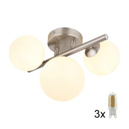 Lustră LED aplicată RIHA 3xG9/3W/230V crom Globo 56140-3W