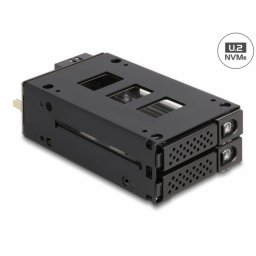 Rack mobil metalic 2 x 2.5" U.2 NVMe SSD, Delock 47019
