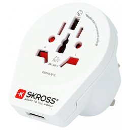 Adaptor World la UK + 1 x USB-A, Skross 1.500267