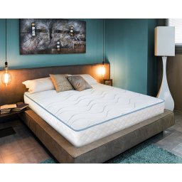 Saltea Ortopedica Green Future Argentum Therapy 90x190 cm, memory foam, medie/tare, 18 cm, anatomica, ergonomica, husa din tricot cu fire de ion de argint, antialergica