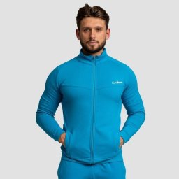 GymBeam Hanorac cu fermoar Limitless Aquamarine L