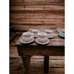 Set cafea cu motive traditionale 3