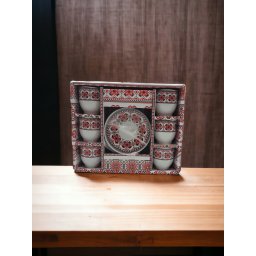 Set cafea cu motive traditionale 6