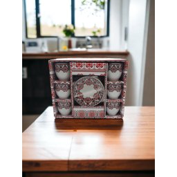 Set cafea cu motive traditionale 7