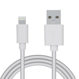 USB 2.0 (T) la Lightning (T) pentru iPhone, PVC, retail pack, 0.5m, Alb