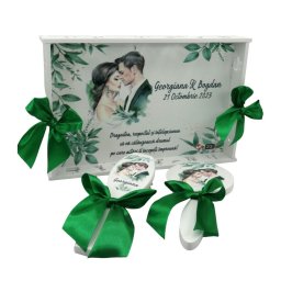 Set Gătit Mireasa, Verde, Personalizat, 3 piese - ALIF310010