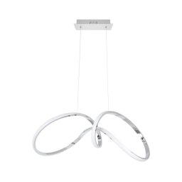 Lustră LED pe cablu TESORO LED/48W/230V crom lucios
