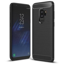 Husa Husa pentru Samsung Galaxy S9 Plus - Techsuit Carbon Silicone - Black