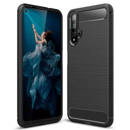 Husa Husa pentru Huawei Nova 5T / Honor 20 - Techsuit Carbon Silicone - Black