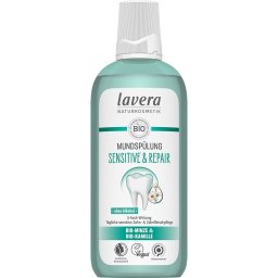 Apa de gura sensitive cu menta bio si musetel bio, Lavera, 400 ml