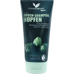 Sampon si gel de dus 3 in 1 cu hamei bio pentru barbati, Cosnature, 200 ml