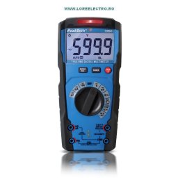 P3350 MULTIMETRU DIGITAL CU DISPLAY LCD, AUTO RANGE SI FUNCTIE TRUE RMS, TENSIUNE MAX 600V AC/DC, MAX. 10 AC/DC, OHMETRU MAX. 60 MOhm, Frecventa max 10Mhz, TEMPERATURA Max 1000C, Capacitate 60 mili Farad, PRODUCATOR PEAK TECH