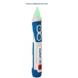 P 1032 CREION TESTER TENSIUNE NON CONTACT CU VIBRATIE SI LANTERNA LED PENTRU TENSIUNE 12 V ... 1000V AC, PRODUCATOR PEAK TECH GERMANIA