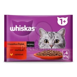 Whiskas hrană umedă cu vită și pui in sos 4 x 85 g