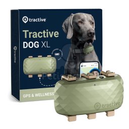 Tractive Dog XL - GPS pentru câini cu monitorizarea activitatii Verde