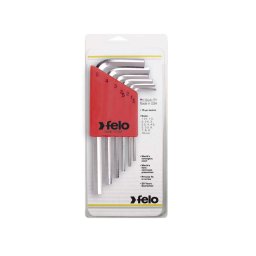 Set 6 chei L HEX, versiune scurta, Felo, Hx1.5 - Hx5.0mm