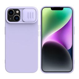 Husa Husa pentru iPhone 15 Plus - Nillkin CamShield Silky MagSafe Silicone - Misty Purple