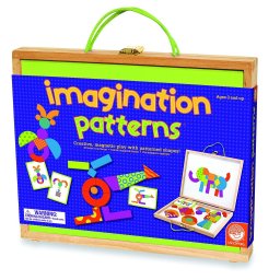 Imagination patterns, joc de constructie din lemn, cu piese magentice